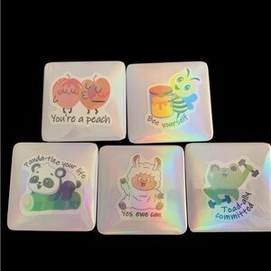 Cute Cartoon Refrigerator Magnet Set (5)